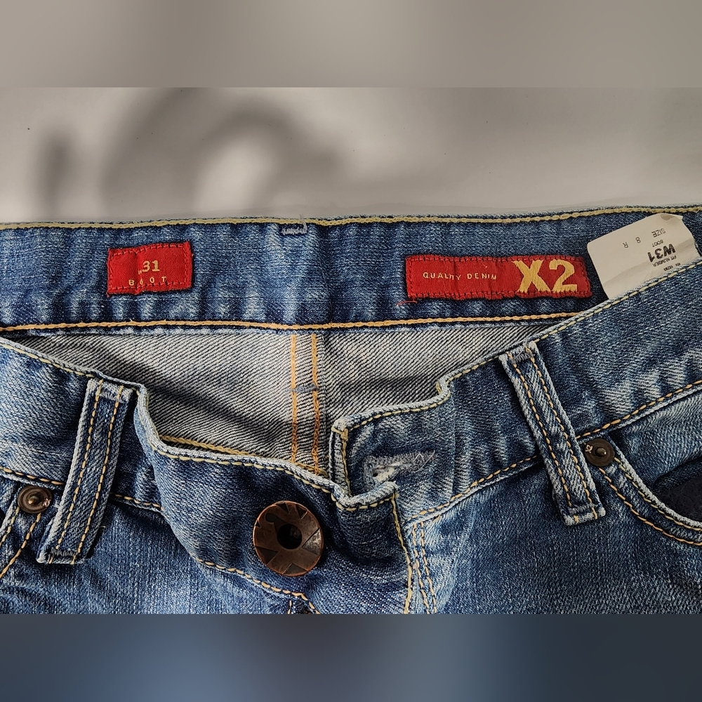 X2 Boot quality denim jeans, W31, EUC